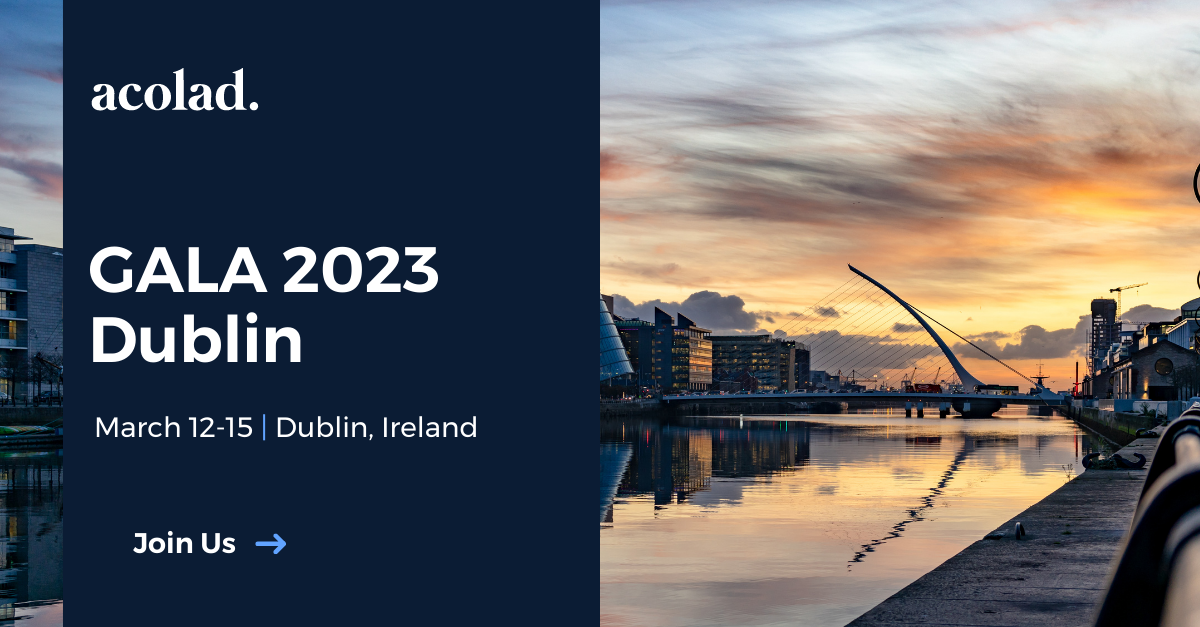 GALA Dublin 2023 Acolad